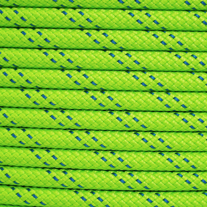 New England Rope KM III Green/Blue Tracer - Close Up View