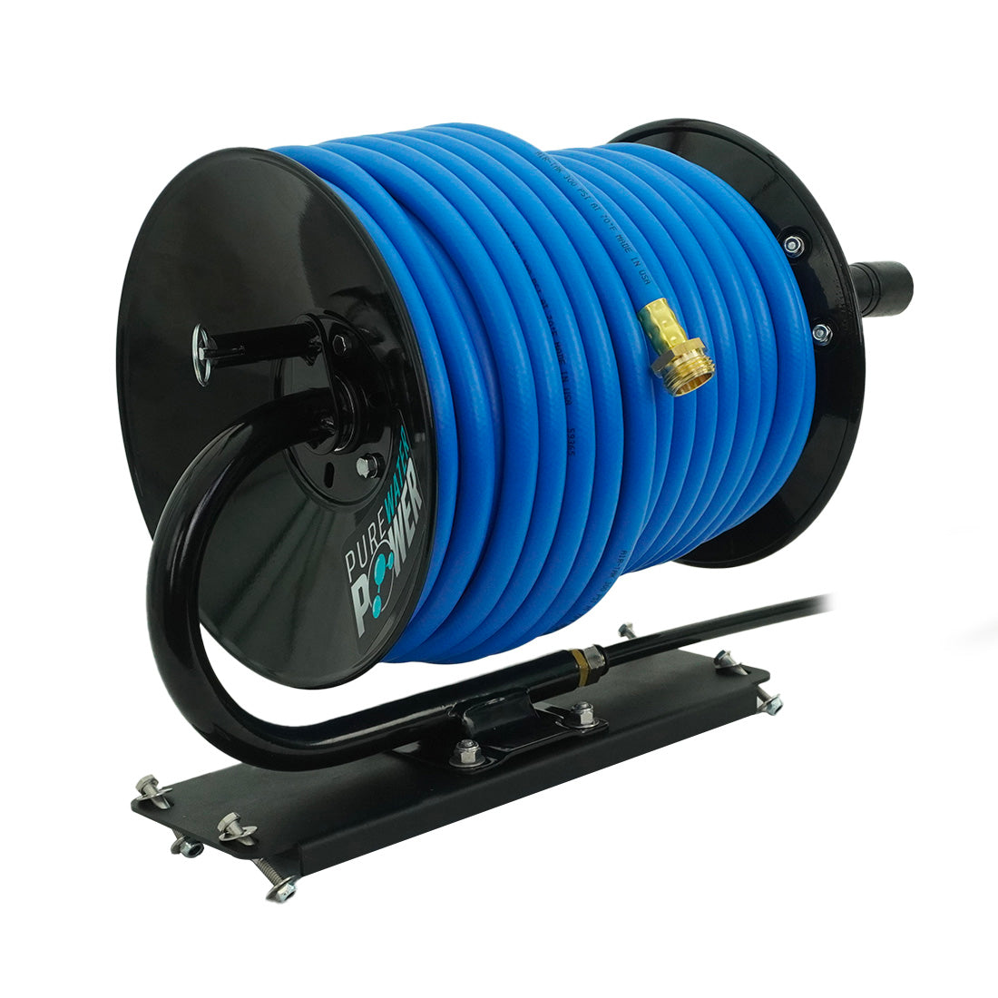 How to mount Titan hose reels with stack kit and hose guide (part 2) hose  guide mounts 