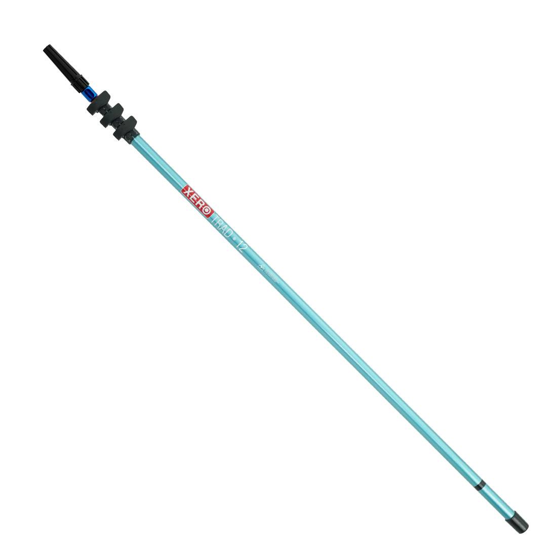 XERO Carbon Fiber Trad Pole 2.0 - Caribbean Blue XERO Tip View