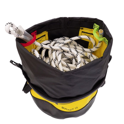 Petzl Bucket Yellow 15 L Rope View