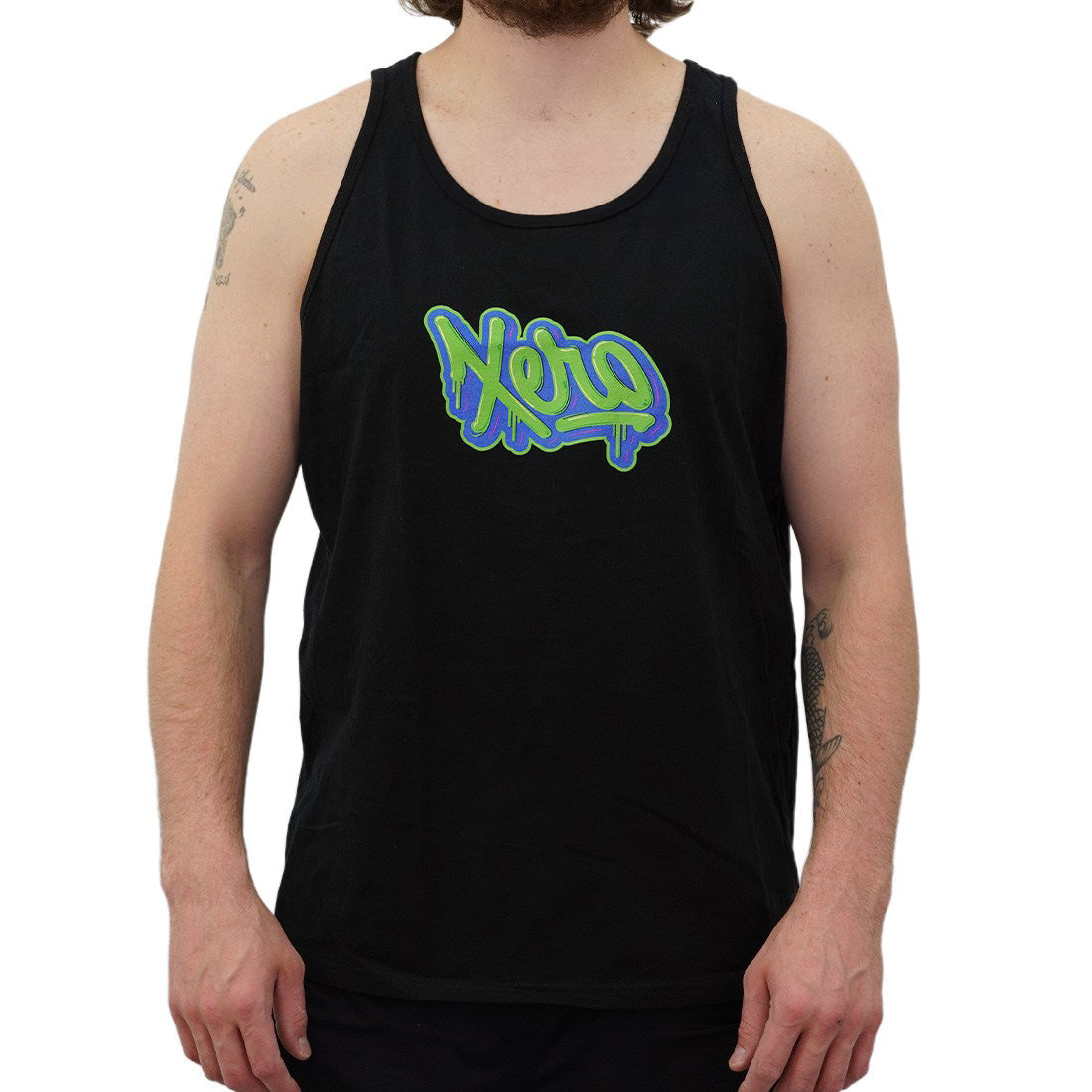 XERO Drip Script Tank Black Main View