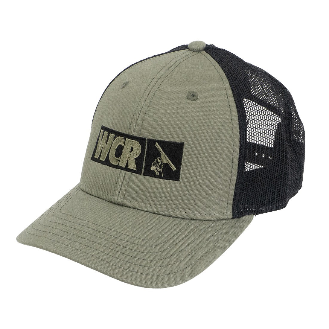 WCR Military Green Trucker Cap Right View