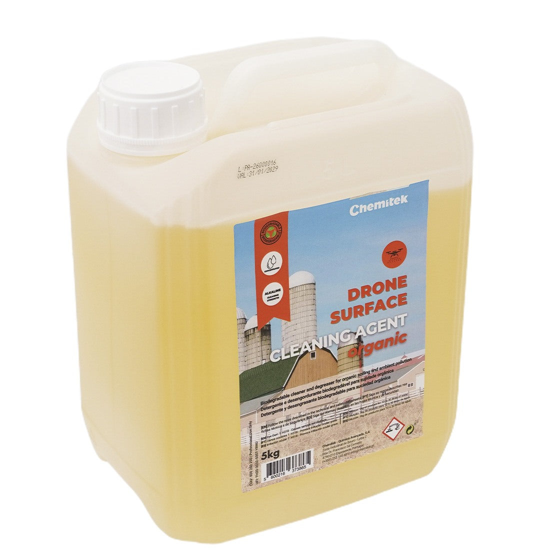 Chemitek Organic Drone Surface Cleaning Agent Left Angle View