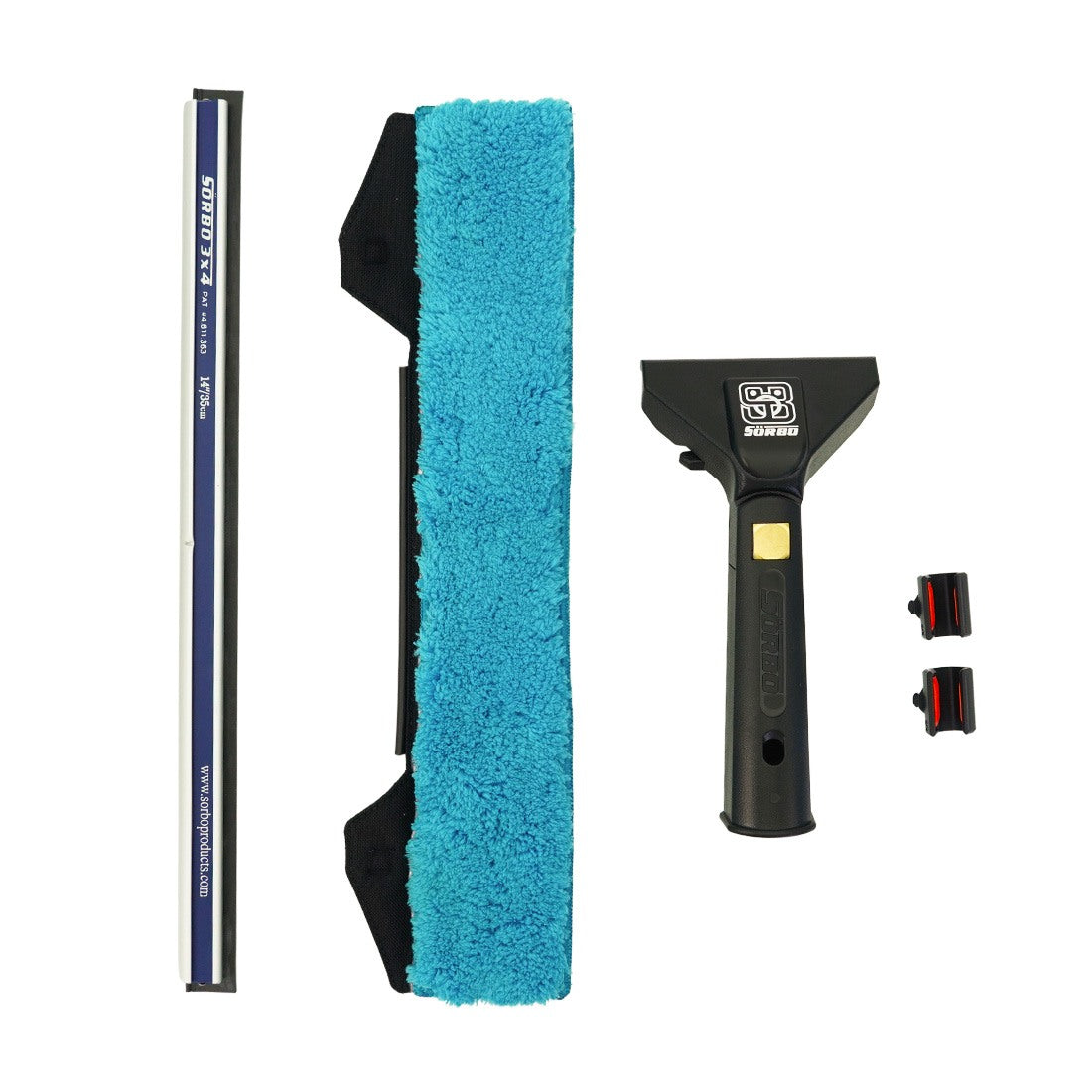 Sörbo Commander Clip Squeegee Combo Quicksilver Black View