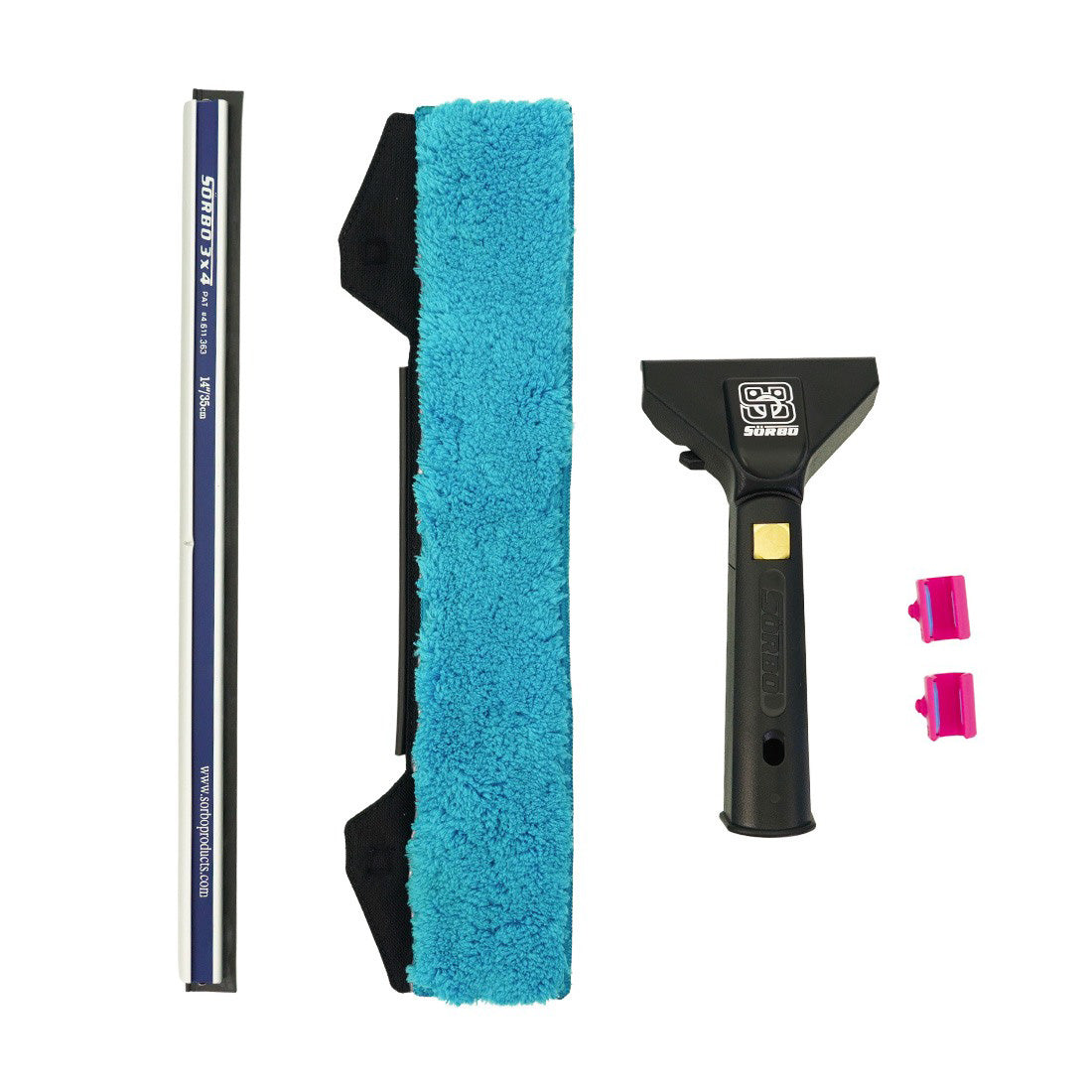 Sörbo Commander Clip Squeegee Combo Quicksilver Pink View