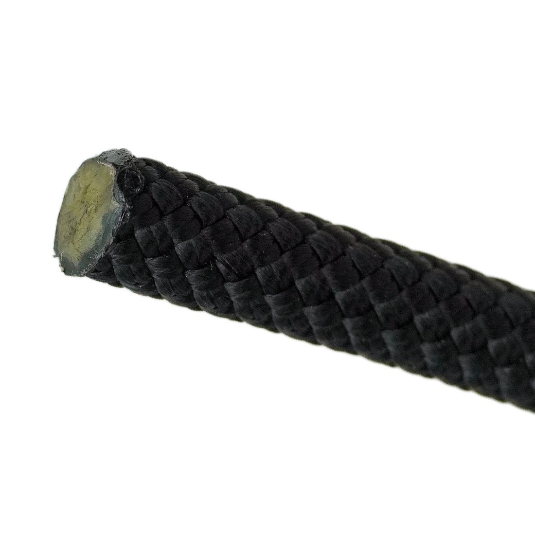 New England Rope KM III Black - 1/2 Inch End View