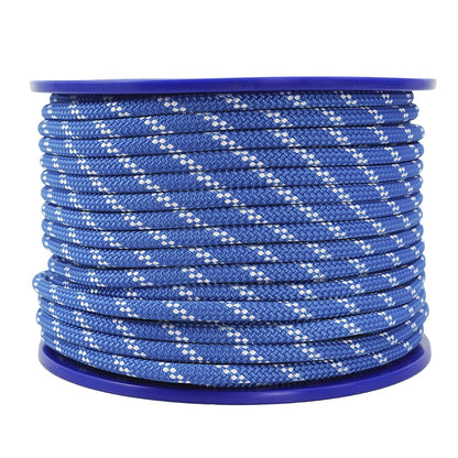 New England Rope KM III Blue/White Tracer 7_16 Inch 300 Foot - Main View
