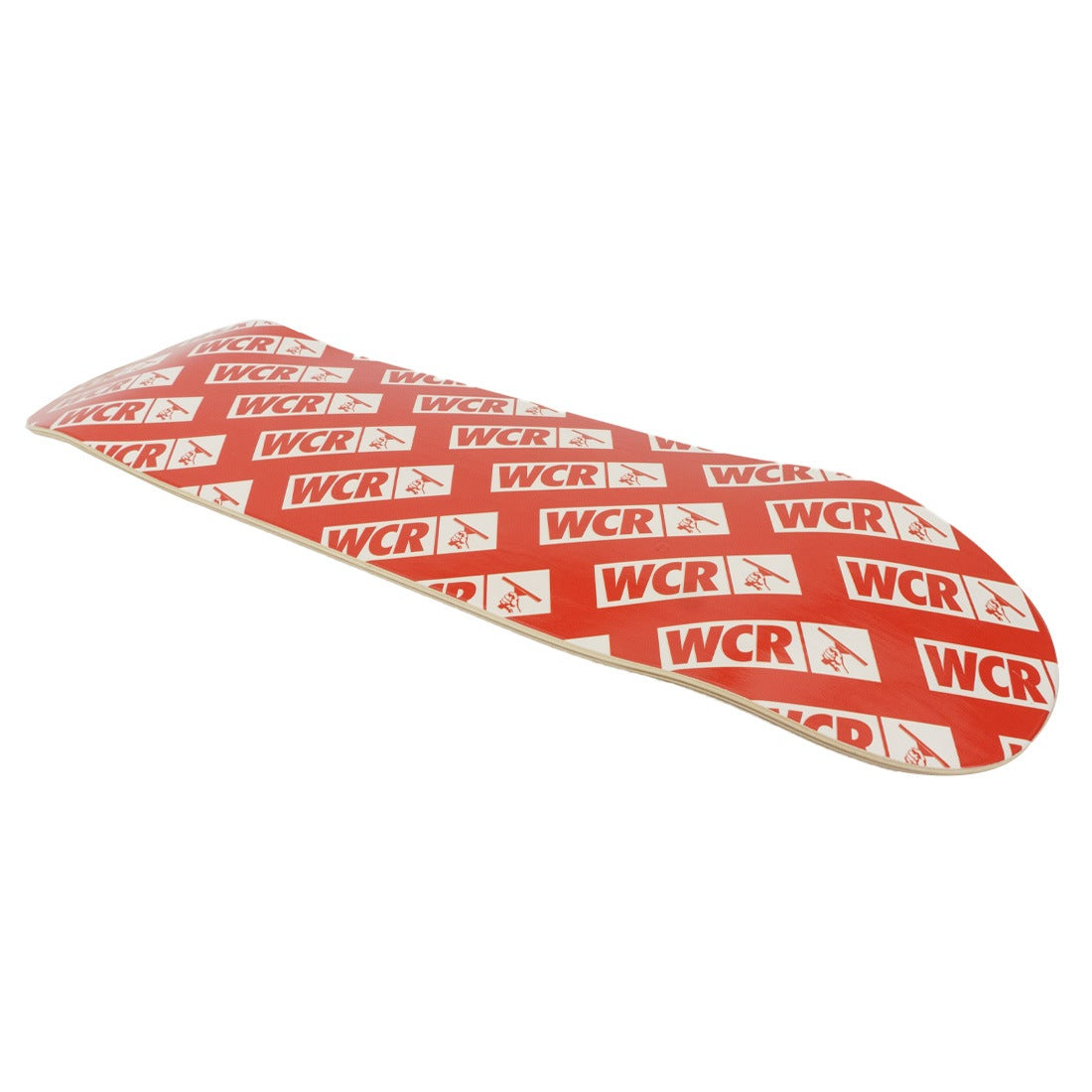WCR Skateboard Deck - Repeat Logo Left View