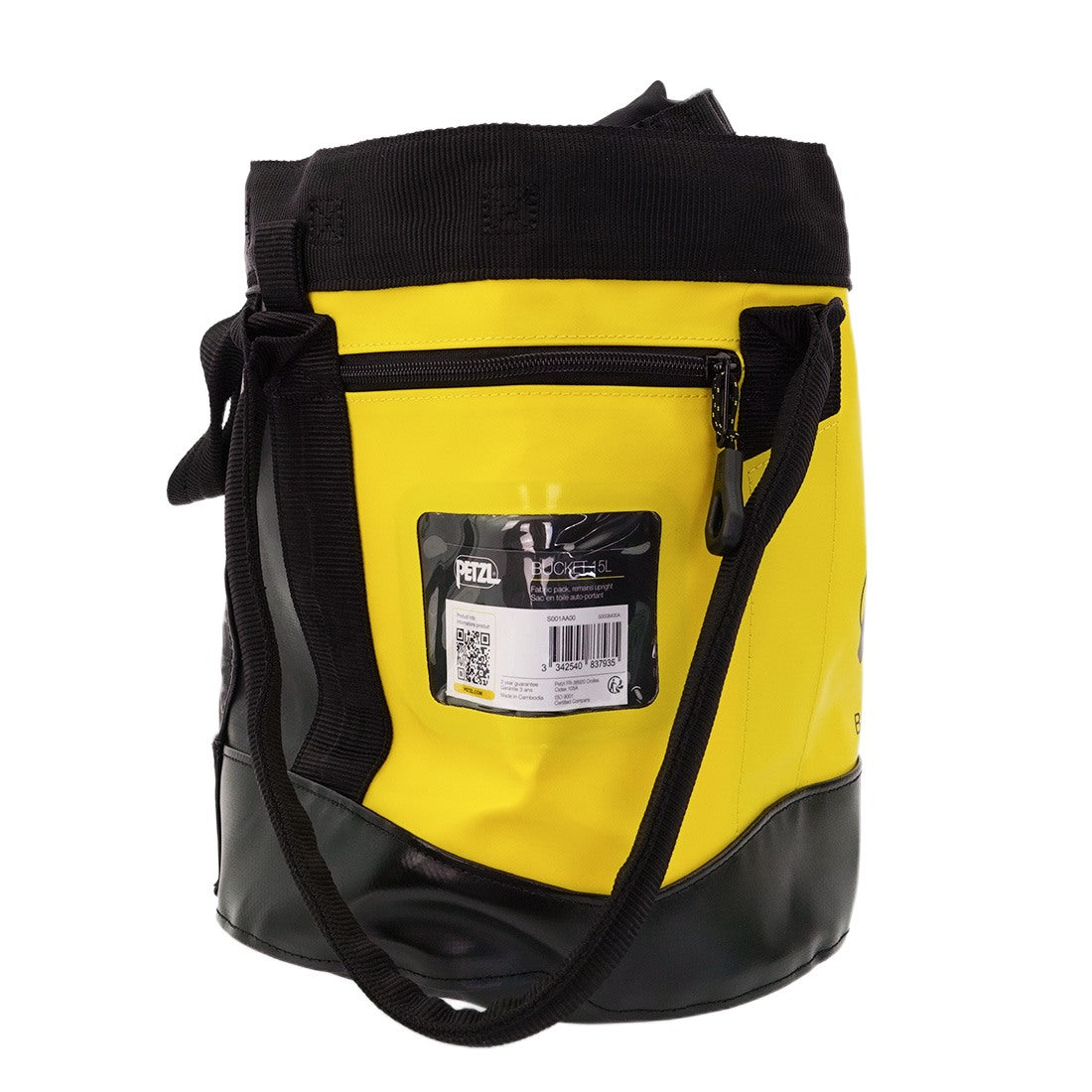Petzl Bucket Yellow 15 L Side View