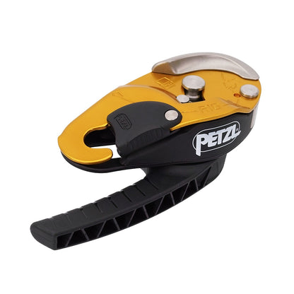 Petzl RIG Descender Yellow Flat Angle View