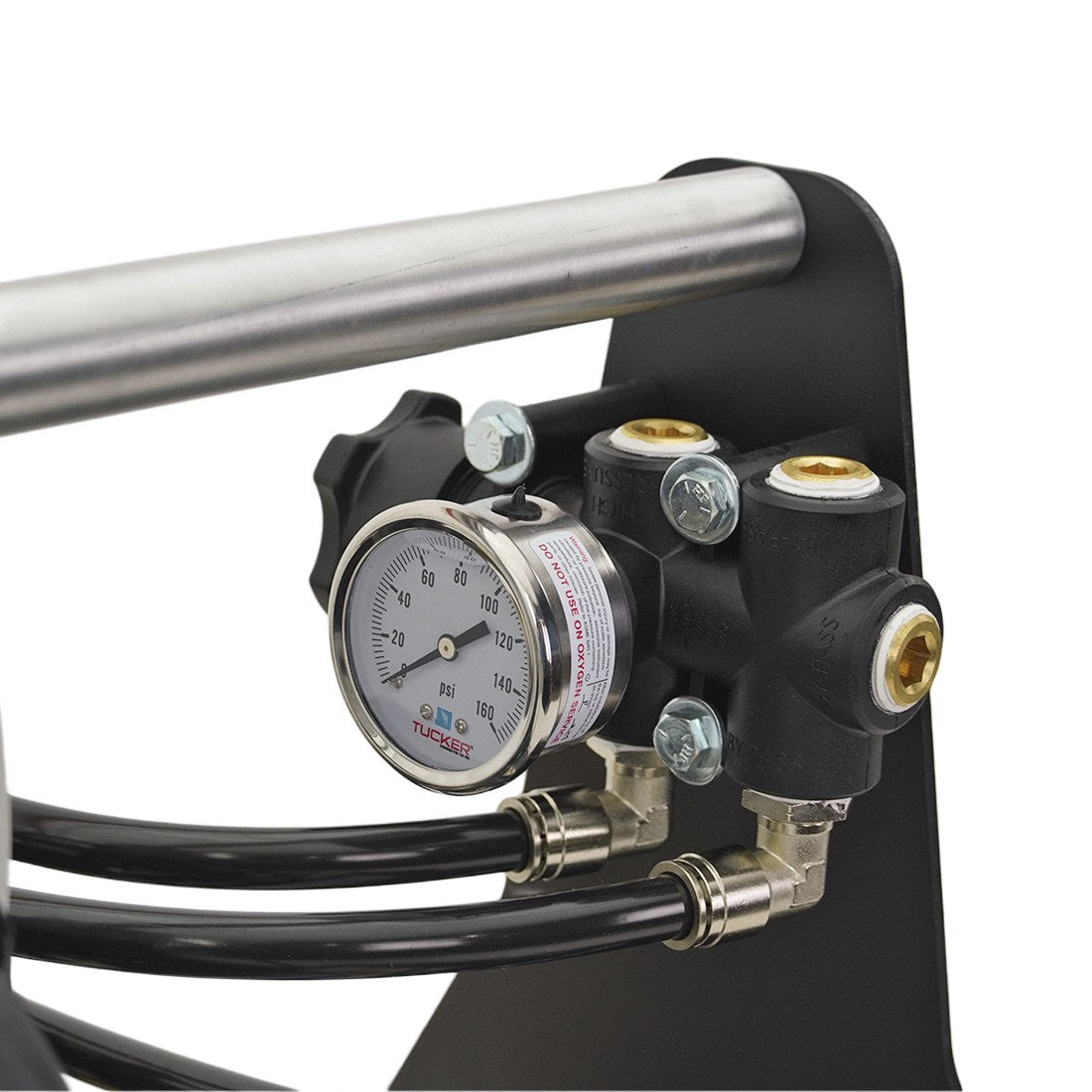 Tucker 110v Booster System Pressure Gauge View 