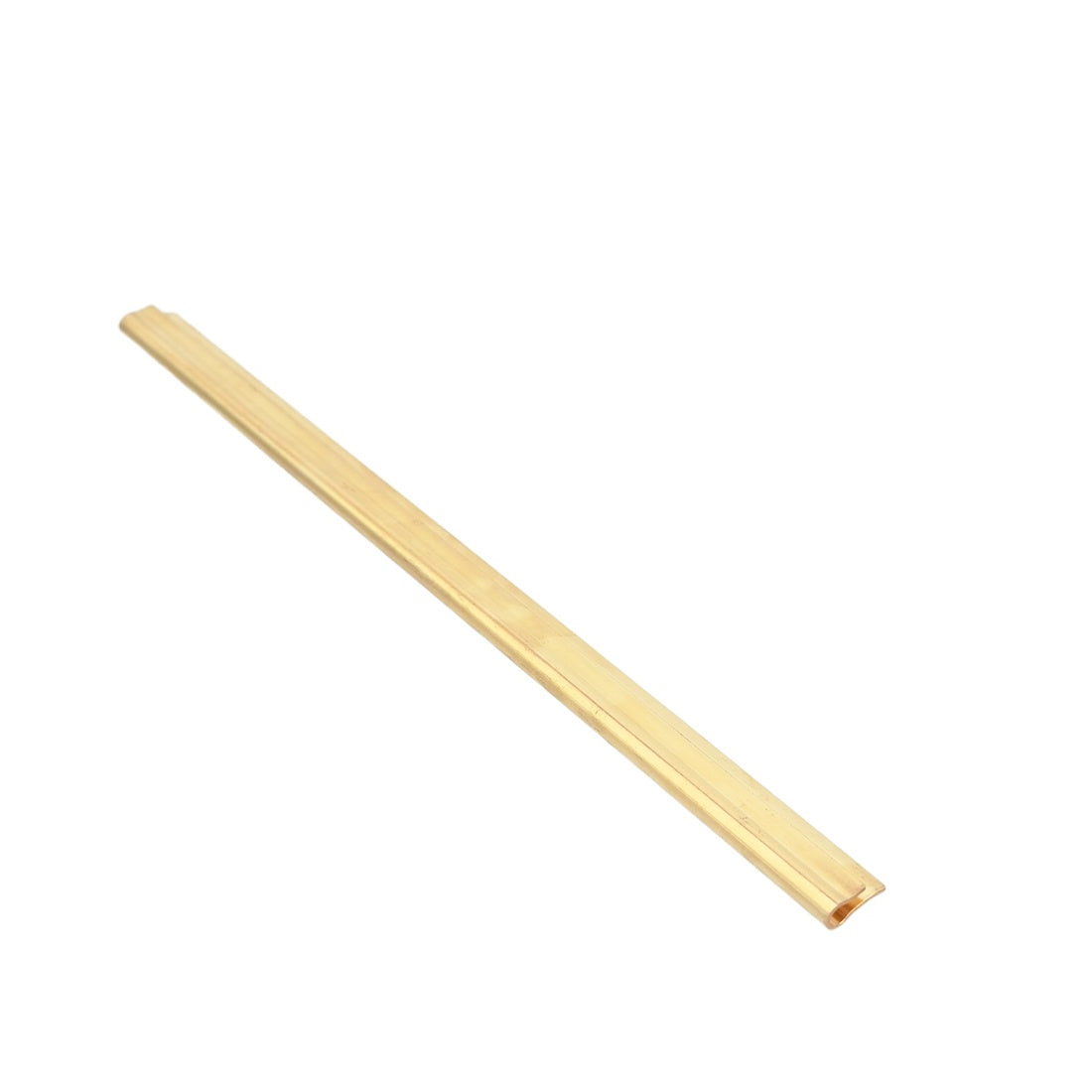 Maykker Brass Squeegee Channel Front Angle View