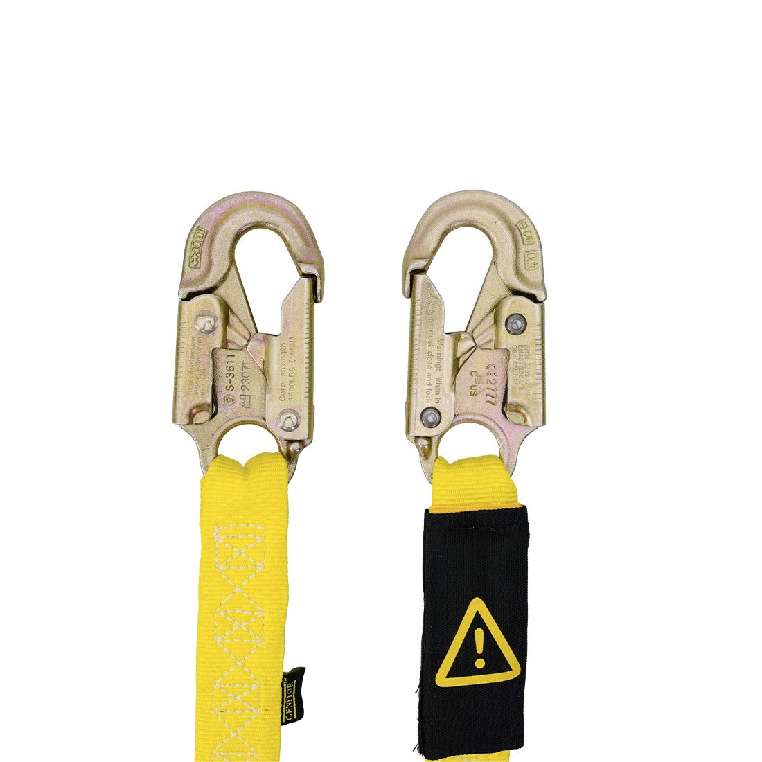 Gemtor Decelerator Lanyard - Single Leg Dual Clip View