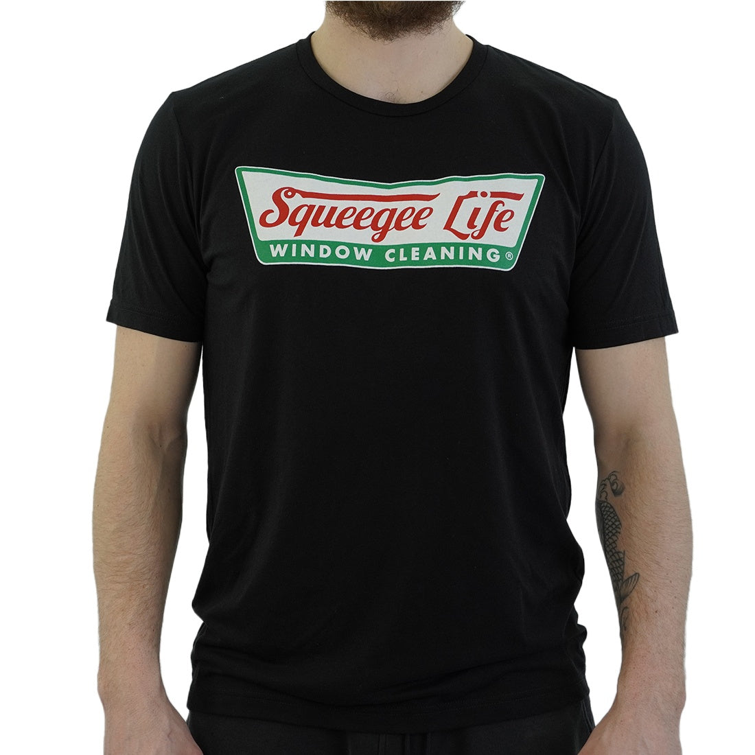 Squeegee Life Glazed Design T-Shirt Front View