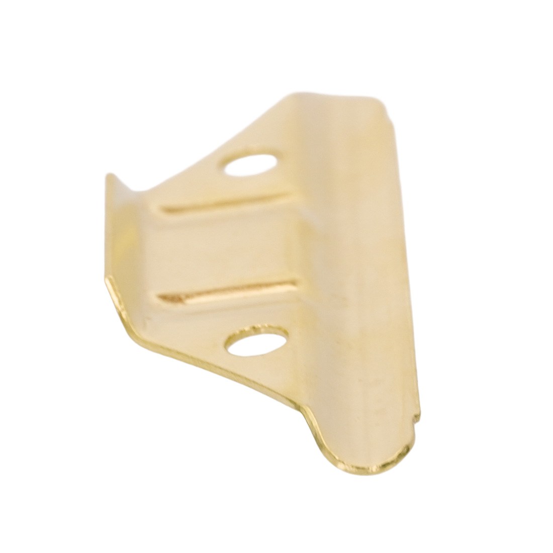 Ettore Brass Back Plate Top Corner View