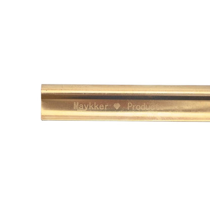Maykker Brass Squeegee Channel End View