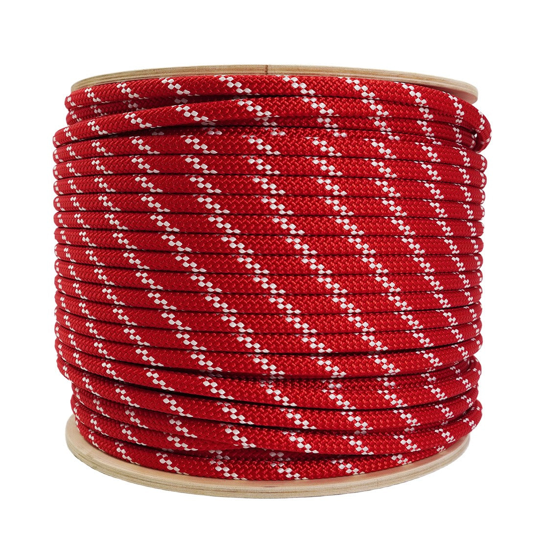New England Rope KM III Red/White Tracer 1_2 Inch 600 Foot - Main View
