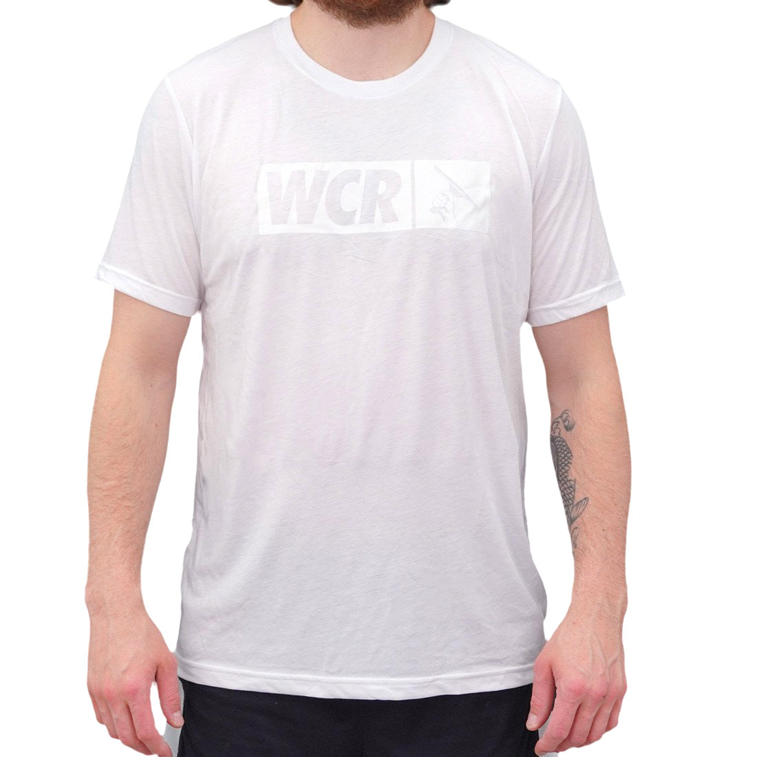 WCR Glow In The Dark T-Shirt Black White Model View