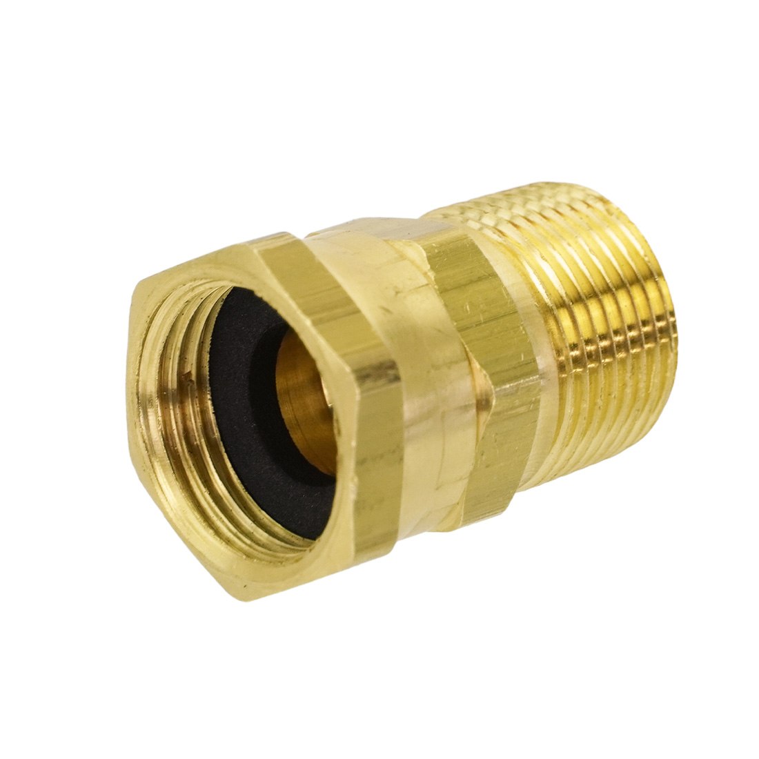 XERO Pure Garden Hose to Female Swivel Adapter - 3/4 Inch - 3/4 Facing Left View