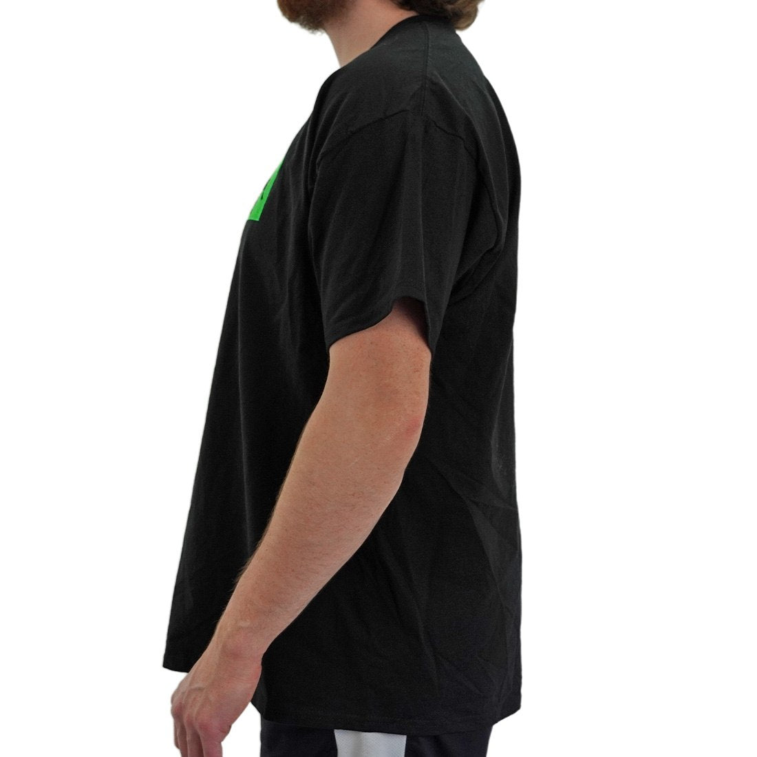 WCR Black/Green Tee Model Side View
