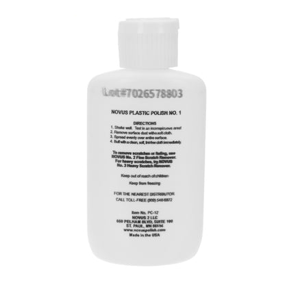 Novus Plastic Polish #1 Clean and Shine Back View