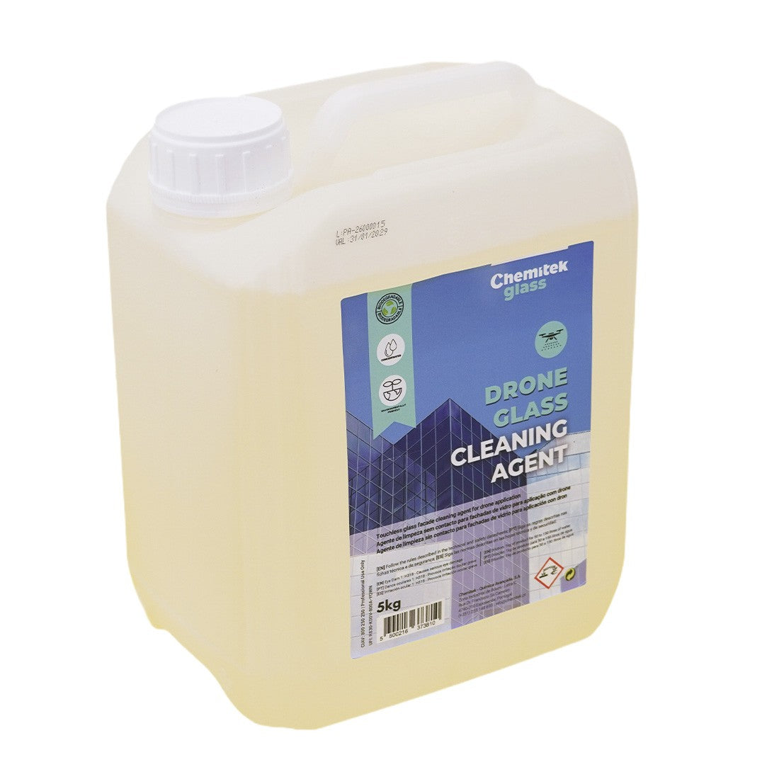 Chemitek Drone Glass Cleaning Agent Left Angle View