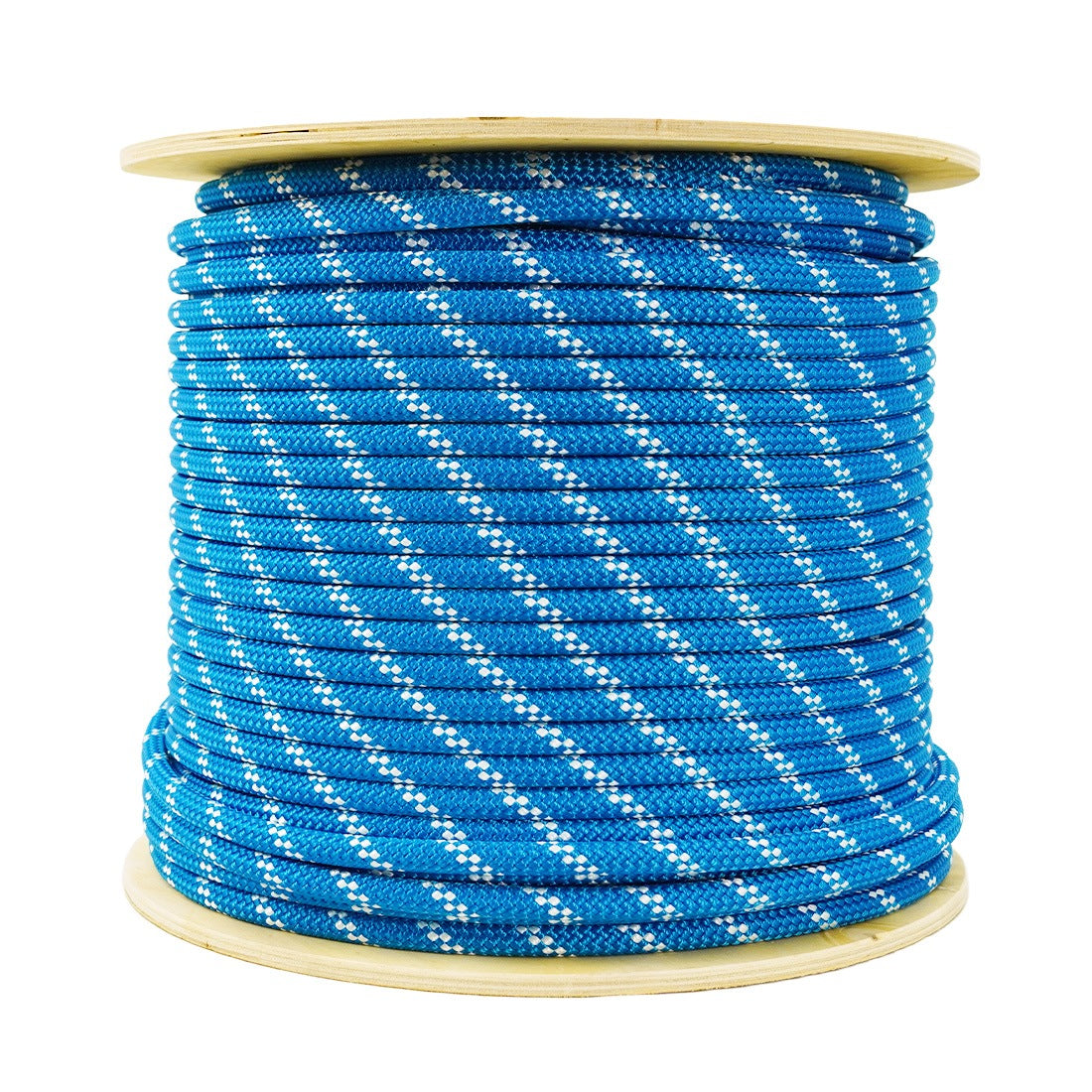 New England Rope KM III Blue/White Tracer 7_16 Inch 600 Foot - Main View