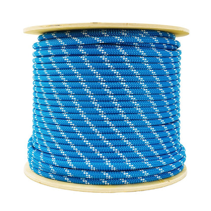 New England Rope KM III Blue/White Tracer 7_16 Inch 600 Foot - Main View