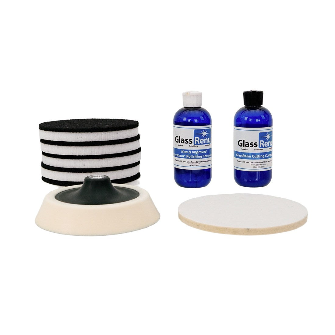 GlassRenu Hard Water Removal System 6 Inch View