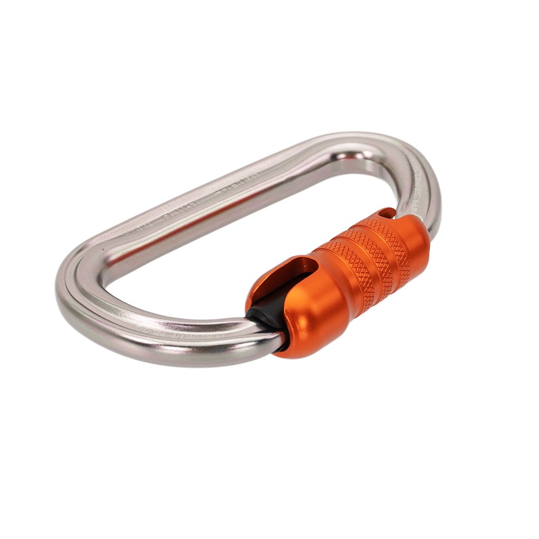 Petzl Bm'D Carabiner Gray Front Right Angle View