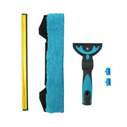 Ettore Commander Clip Squeegee Combo Master Brass Blue View