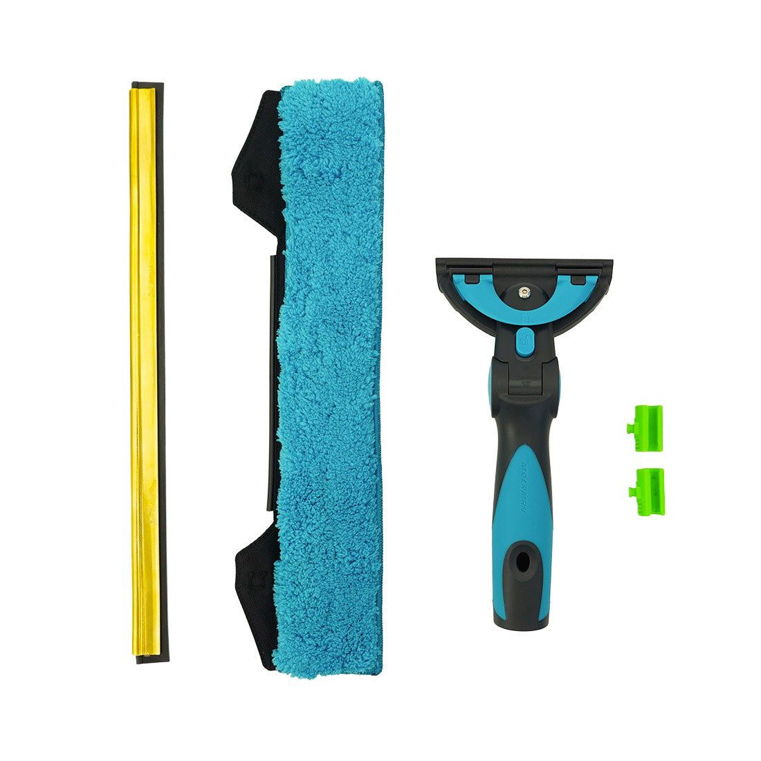 Ettore Commander Clip Squeegee Combo Master Brass Green View
