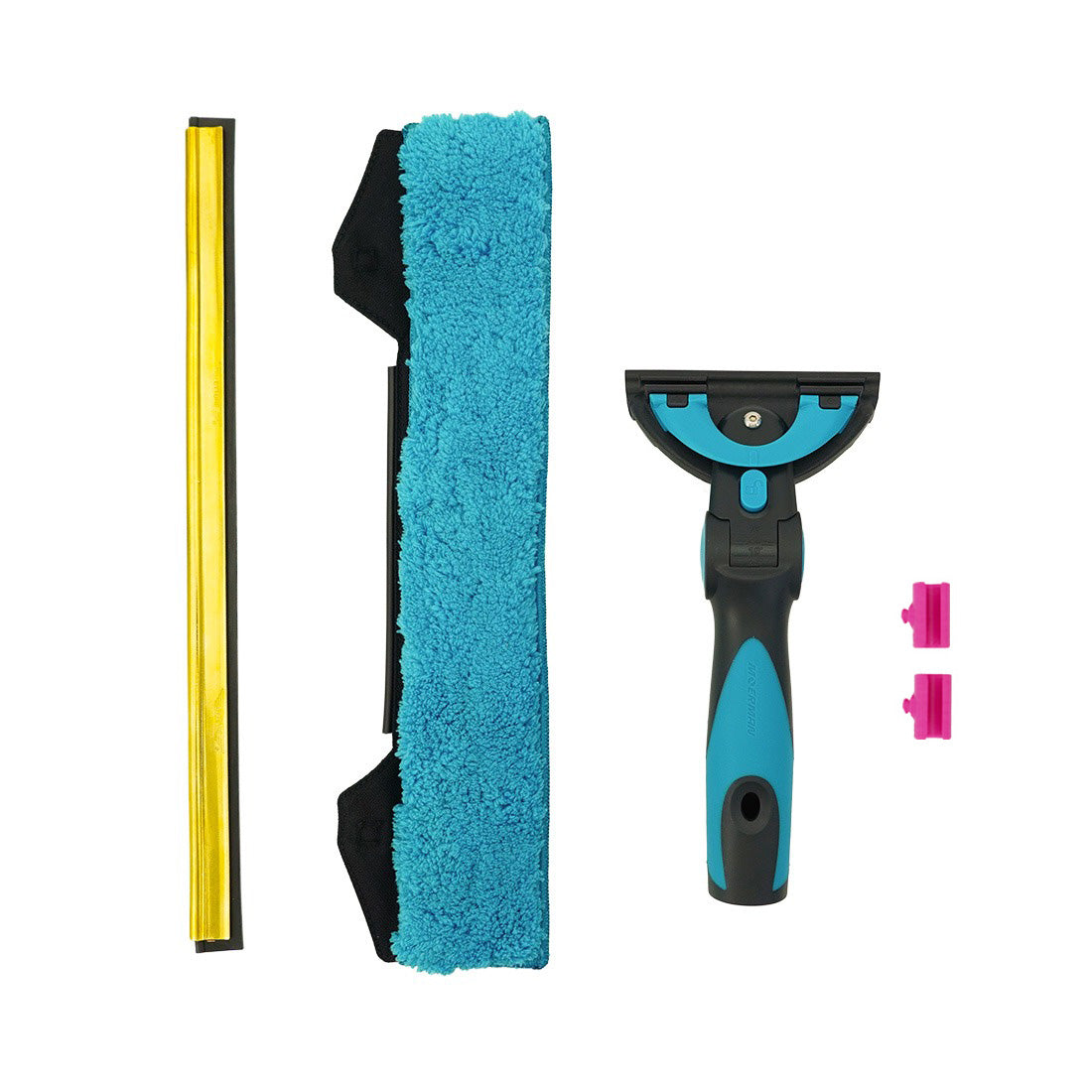 Ettore Commander Clip Squeegee Combo Master Brass Pink View