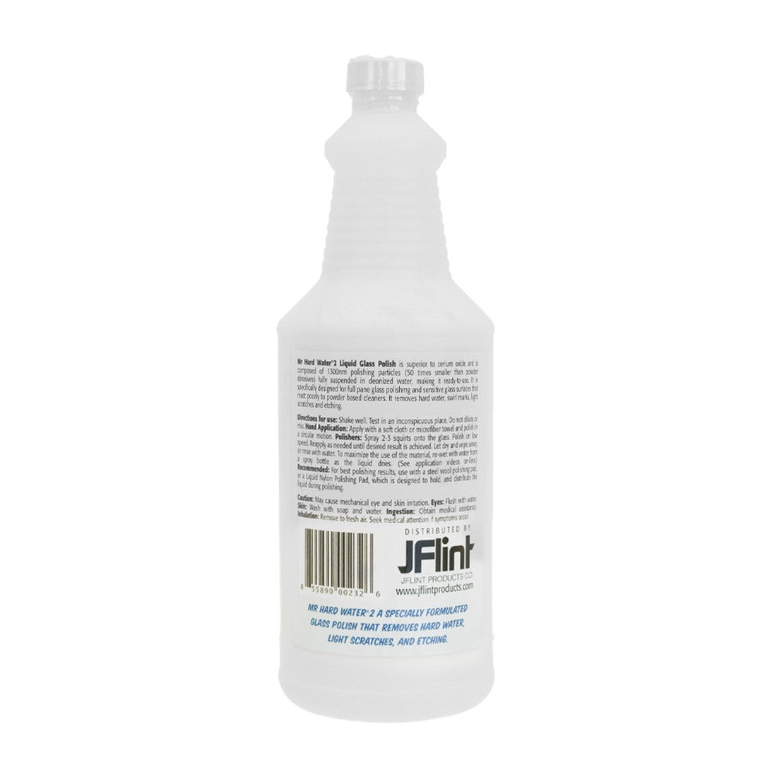 JFlint Mr. Hardwater Liquid Polish 8 oz Back View
