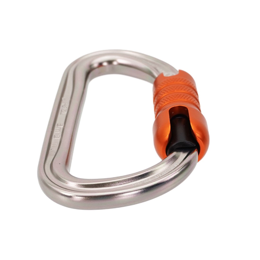 Petzl Bm'D Carabiner Gray Top Angle View