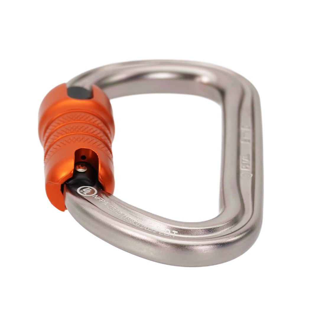 Petzl Bm'D Carabiner Gray Bottom Angle View