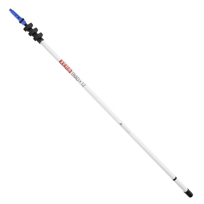XERO Carbon Fiber Trad Pole 2.0 Blue Unger Tip White View 12 Foot View