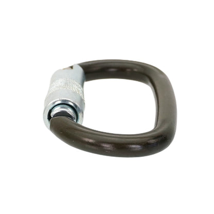 Liberty Mountain ANSI Steel Carabiner Triple Lock - OVALONE Flat Bottom Angle View