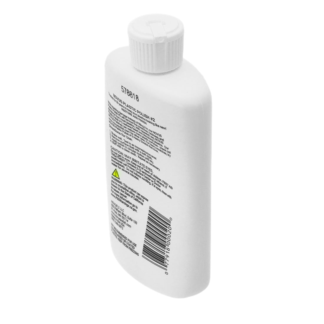 Novus Plastic Polish #2 Fine Scratch Remover Back Angle View