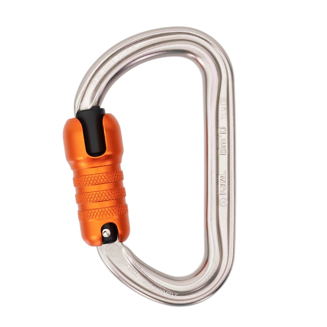Petzl Bm'D Carabiner Gray Back View