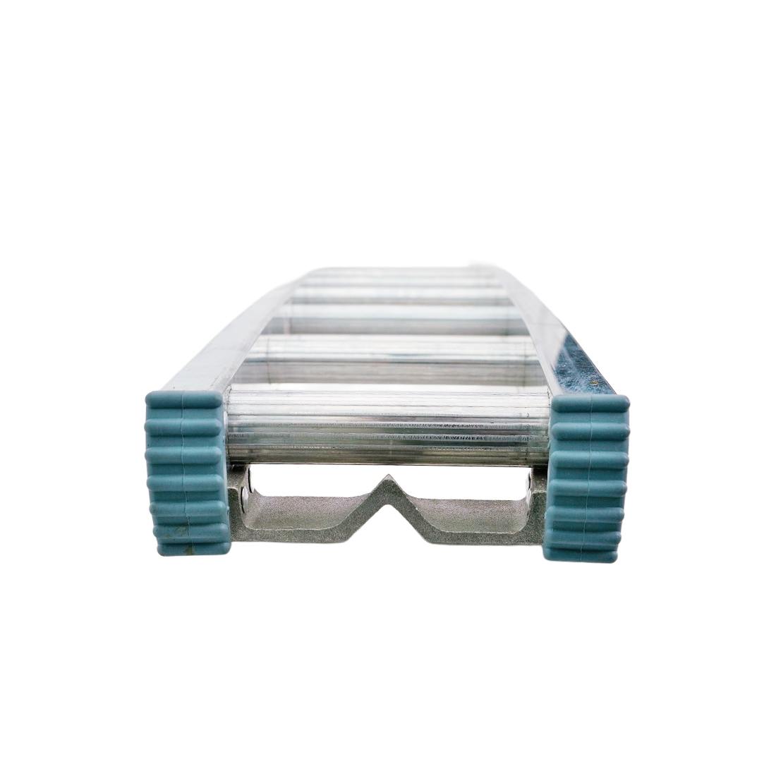 Metallic Ladder Top Vee Groove - 6 Foot Top View