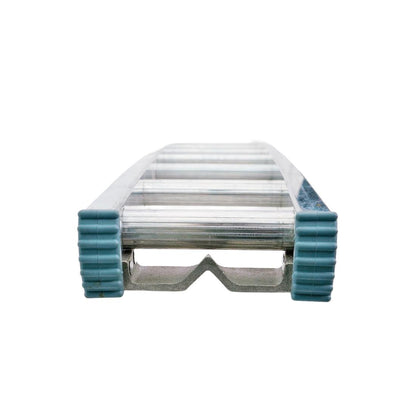 Metallic Ladder Top Vee Groove - 6 Foot Top View