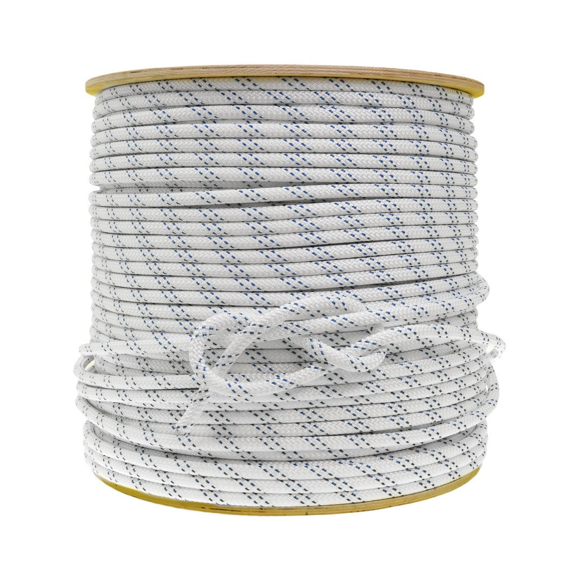 New England Rope KM III White Blue 1_2 Inch 1200 Foot - Main View