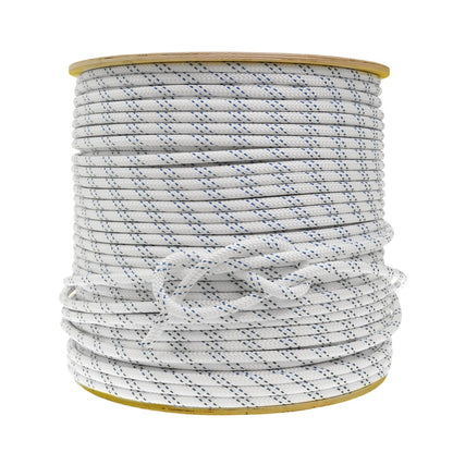 New England Rope KM III White Blue 1_2 Inch 1200 Foot - Main View