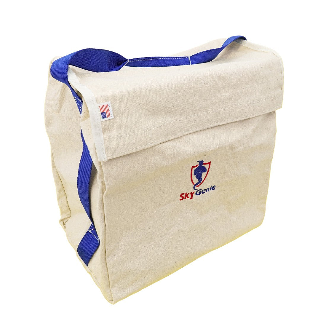 Sky Genie Natural Canvas Storage Bag Angle View