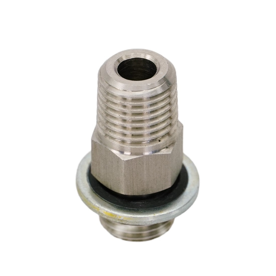 X-Jet BSPP Fitting Adapter, 1/4" Male BSPP x 1/4" Male NPT Top Angle View