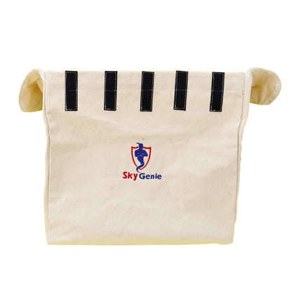 Sky Genie Natural Canvas Storage Bag Back View