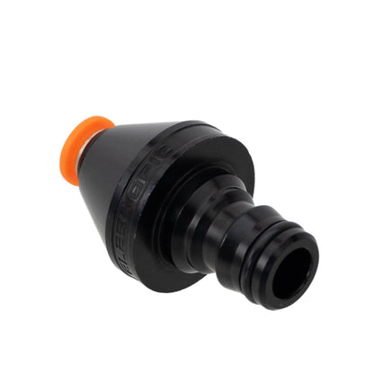 XERO Premium Push Fit to Garden Hose Quick Connect Male - 5/16 Inch Back Angle View