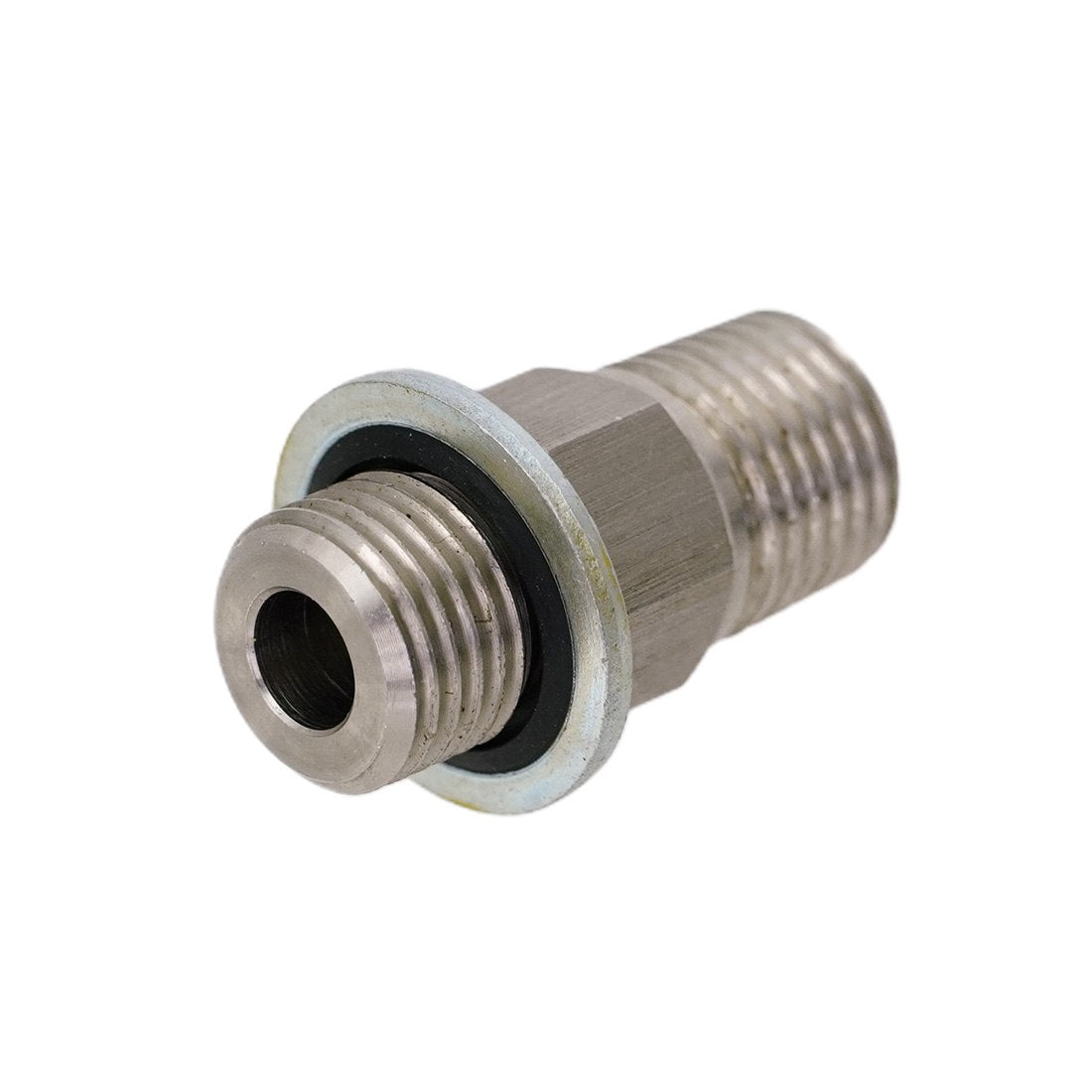 X-Jet BSPP Fitting Adapter, 1/4" Male BSPP x 1/4" Male NPT Bottom Angle View