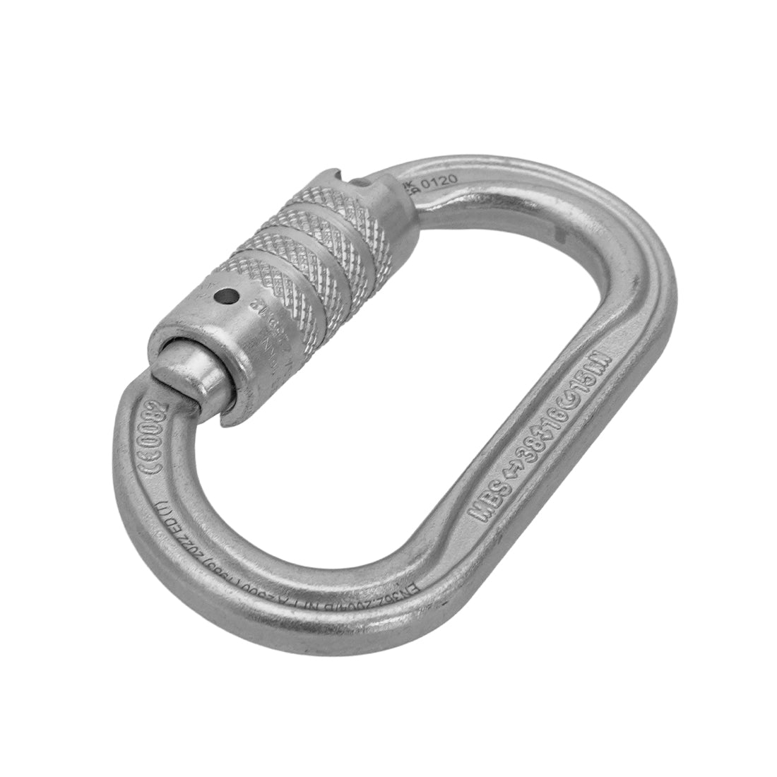 Petzl OXAN Triact-Lock Steel Carabiner Top Angle View